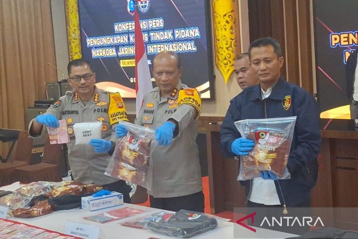 Polda Kaltim amankan 31,9 Kilogram sabu dari jaringan lintas negara