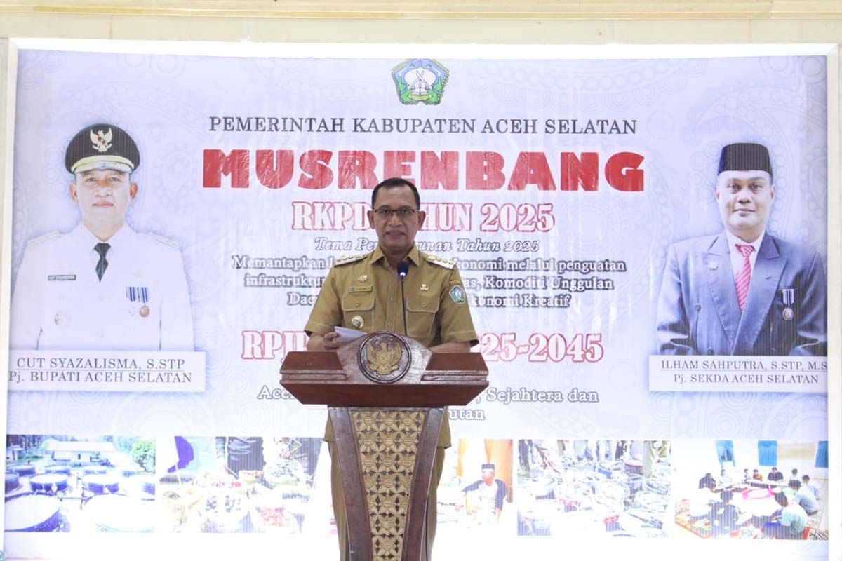 Pemkab Aceh Selatan targetkan pertumbuhan ekonomi 4,32 persen