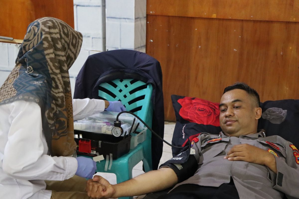 Polres Wonosobo gelar donor darah di bulan  Ramadhan