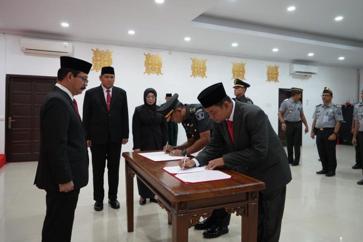 Kakanwil Kemenkumham Aceh lantik PPNS dan analis kekayaan intelektual