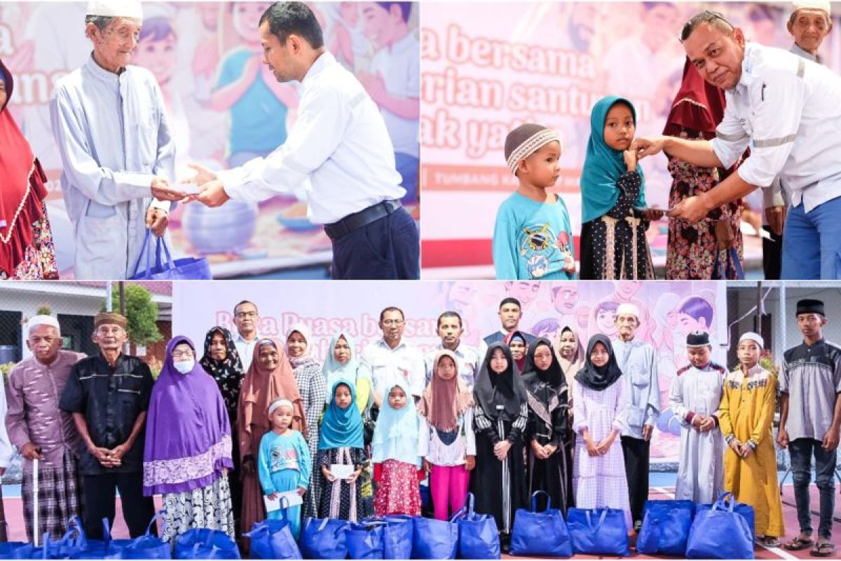 PT SLK berbagi keberkahan bersama anak yatim dan lansia saat Ramadhan