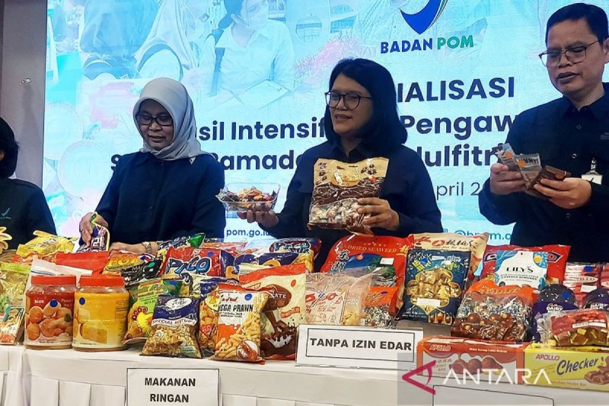 BPOM sita 188.640 item produk pangan ilegal selama Ramadhan