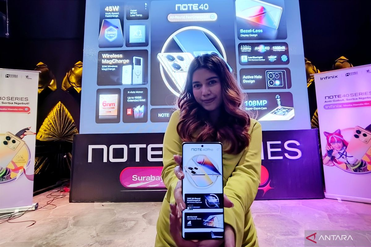 Infinix kenalkan produk terbaru Note 40 series di Surabaya