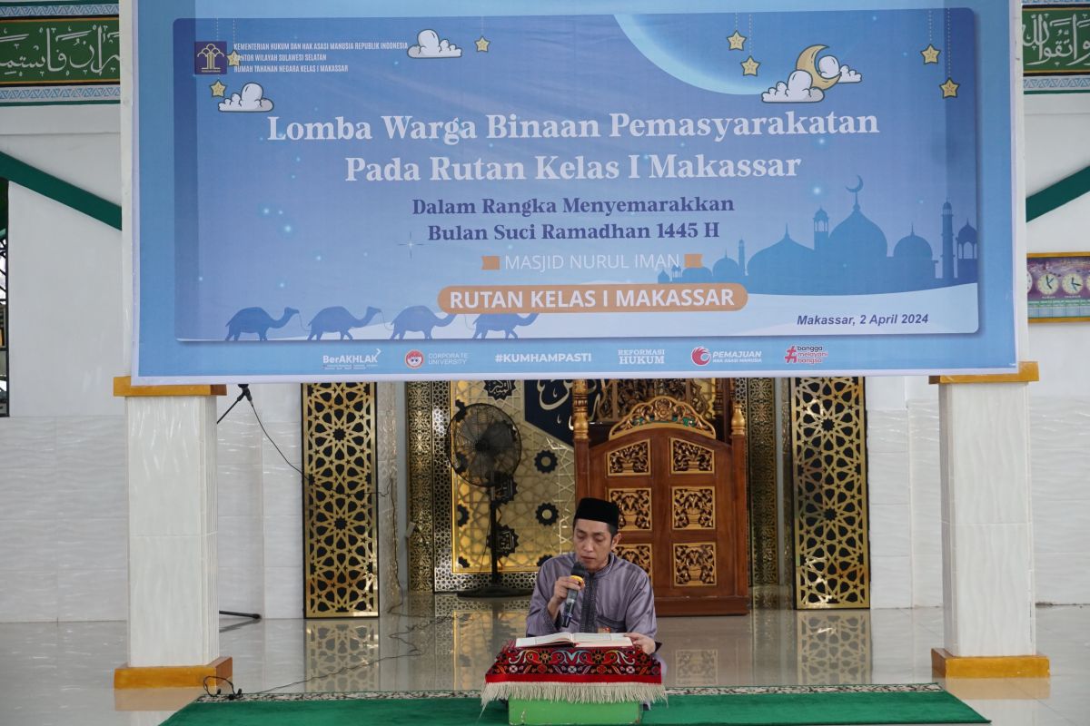 WBP Rutan Makassar unjuk kemampuan membaca Al Quran