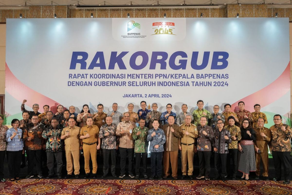 Kepala Bappenas bertemu dengan para gubernur seluruh Indonesia