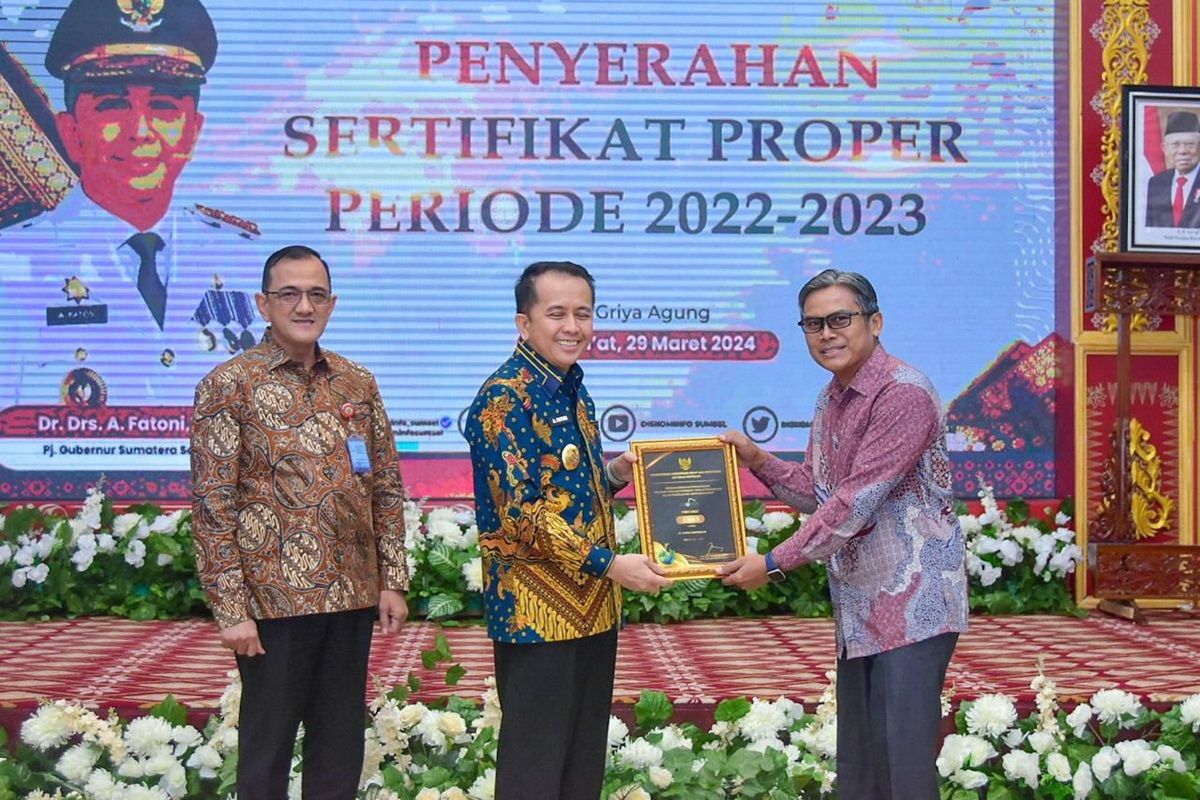 PT Pusri Palembang raih Proper Emas 2023