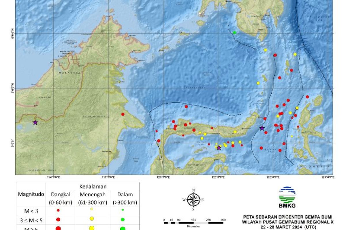 Geofisika Manado catat 66,18 persen gempa terjadi di Sulut
