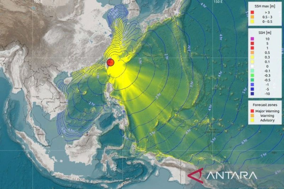 BMKG: Gempa Taiwan Mw7,4 tak berdampak tsunami di Indonesia