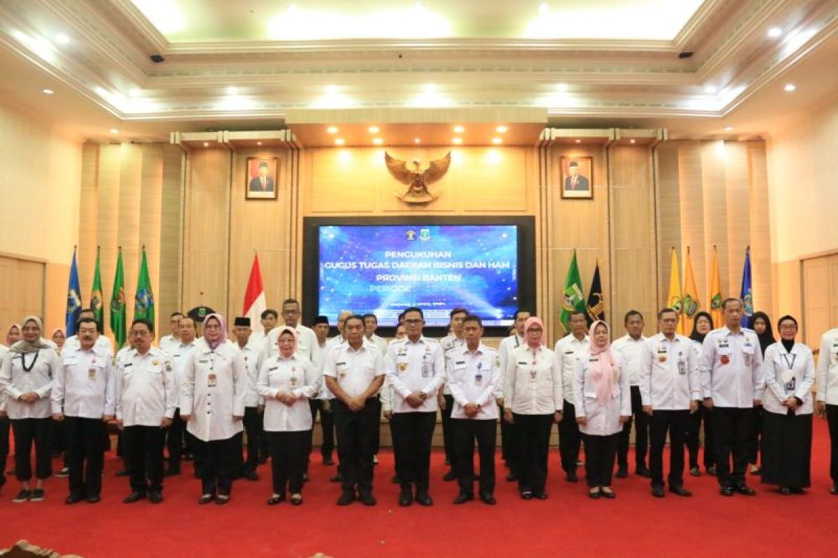 Gugus Tugas Daerah Bisnis dan HAM Provinsi Banten 2023-2025 dikukuhkan