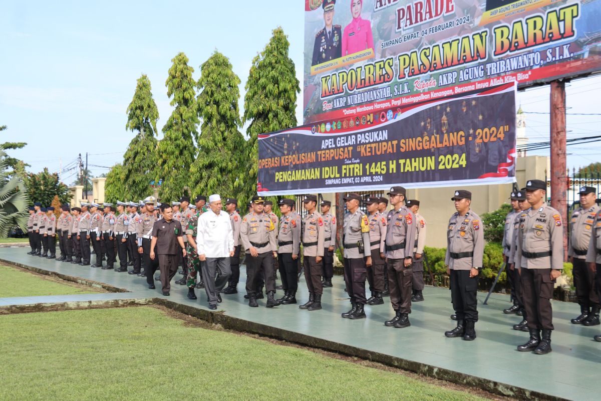 Polres Pasaman Barat siap berikan rasa aman bagi pemudik