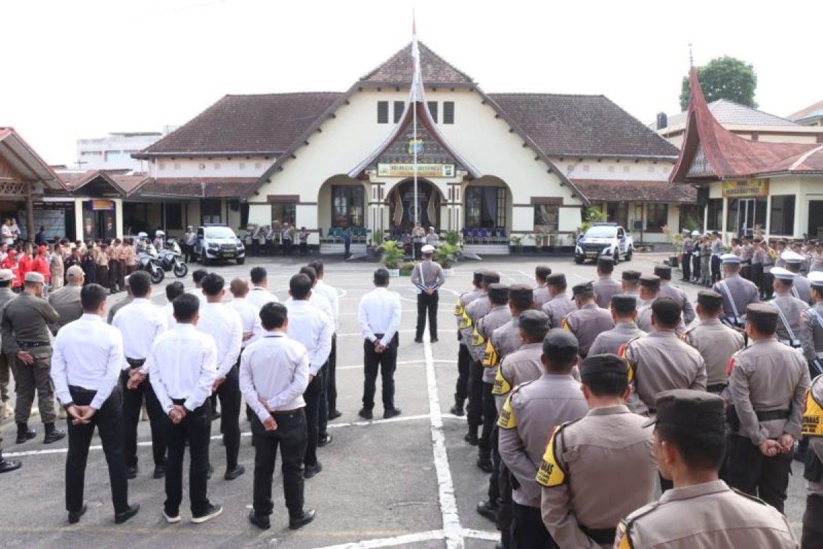Polresta Bukittinggi turunkan 307 personel pastikan keamanan Lebaran