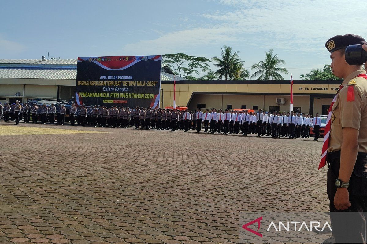 Polda Bengkulu siagakan 2.236 personel pada Ops Nala Idul Fitri
