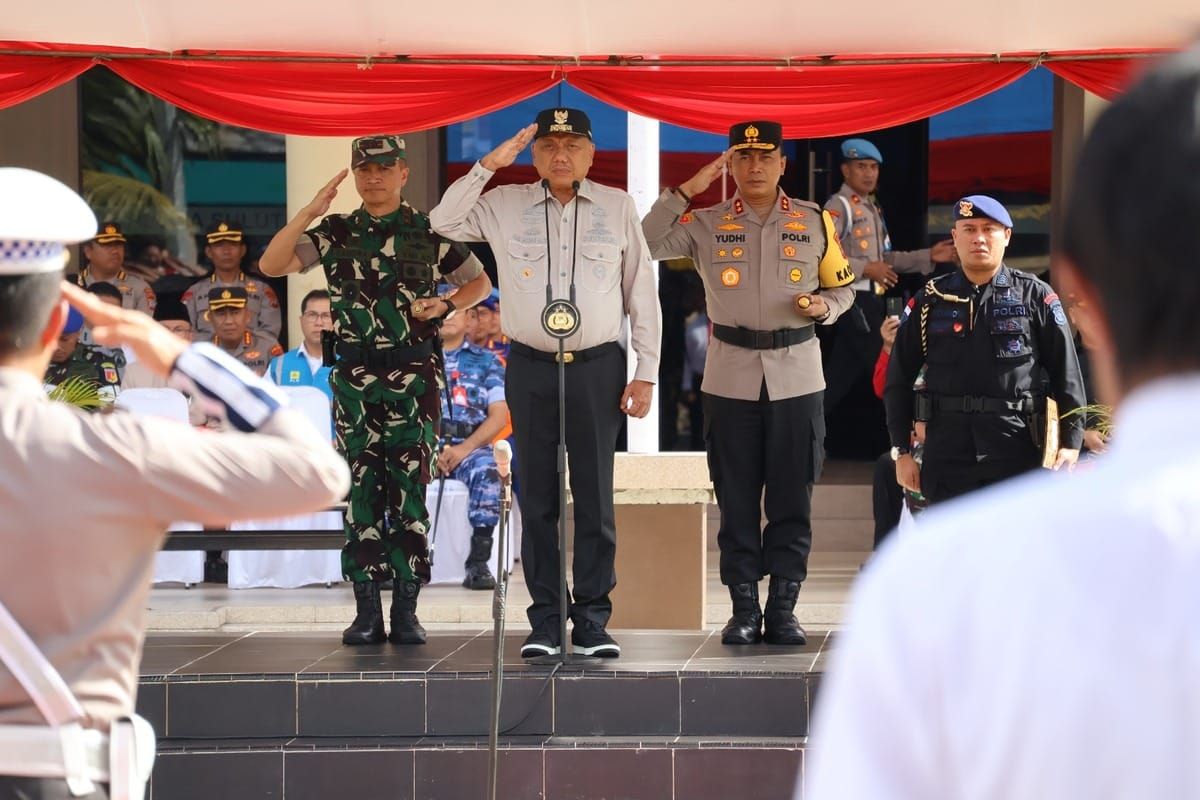Polda Sulut laksanakan apel gelar pasukan Operasi Ketupat Samrat 2024