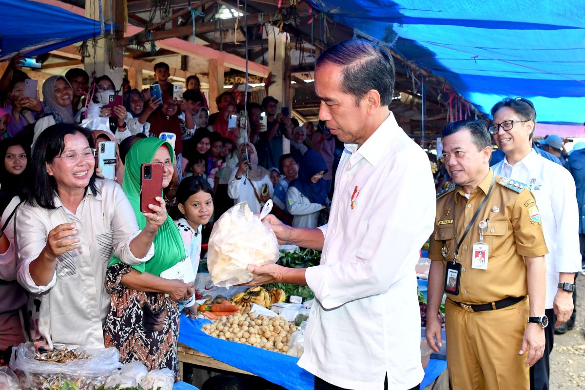 Presiden sebut harga beras di Pasar Tanjung Bungur Jambi baik
