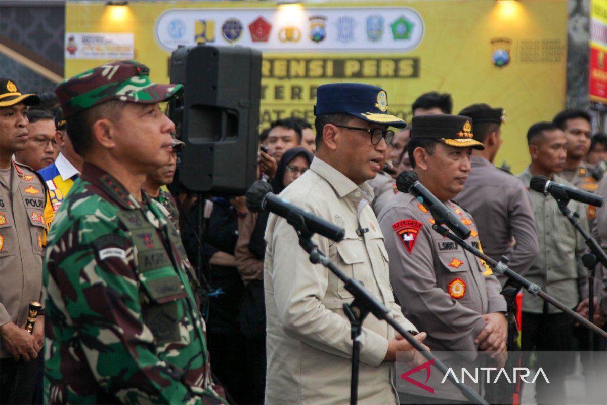 Menhub apresiasi dukungan TNI/Polri untuk keselamatan pemudik