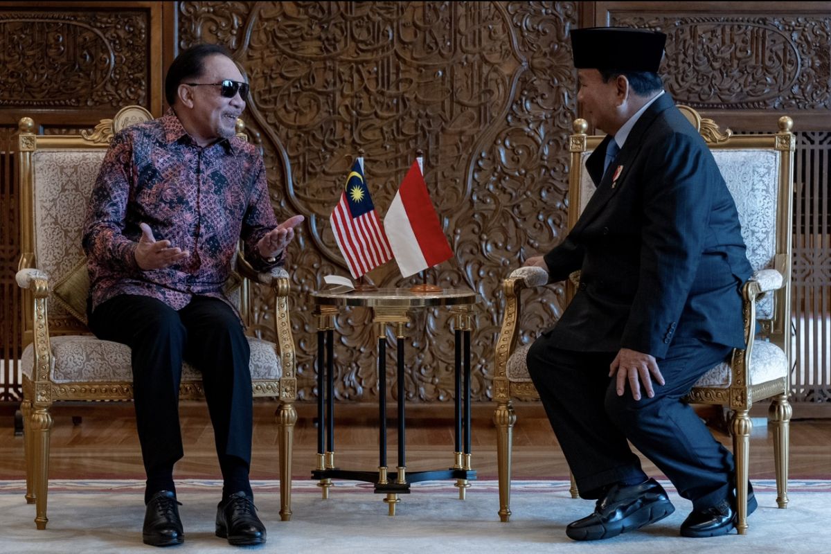 Prabowo dan Anwar Ibrahim saling bahas perjalanan karier politik