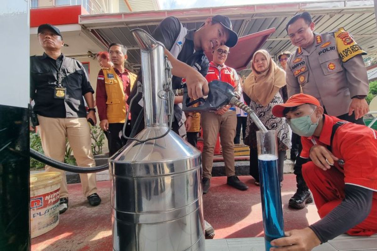 Pertamina-Polrestabes Palembang meningkatkan pengawasan di SPBU