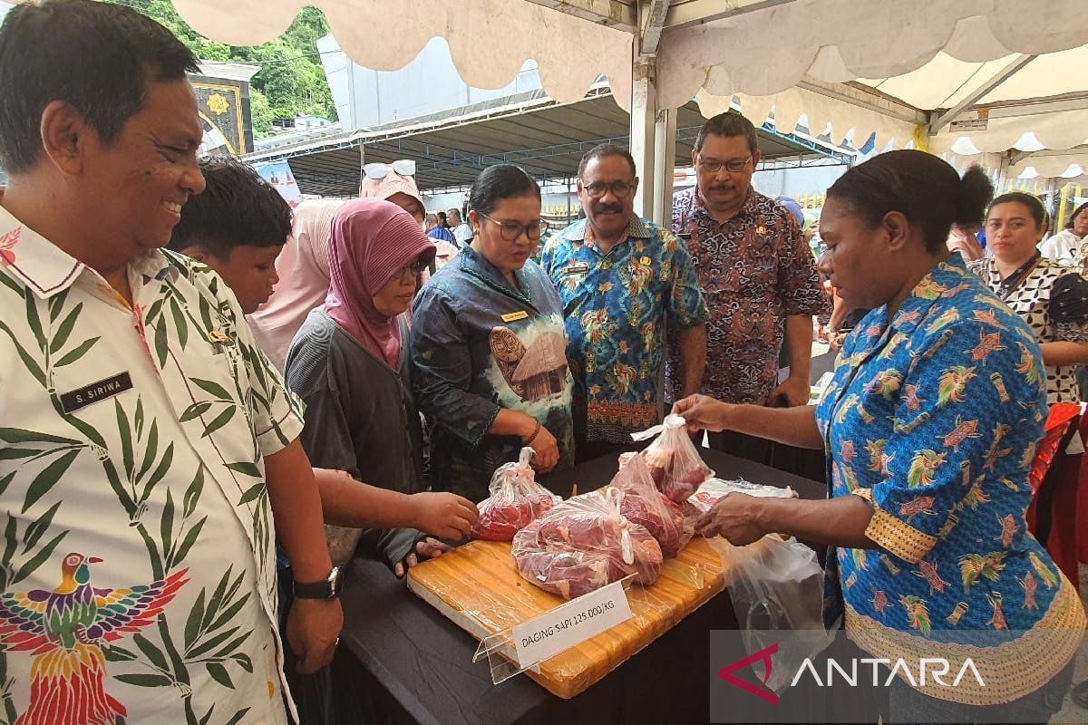 Pemprov Papua sediakan daging sapi 125 kilogram tiap pasar murah