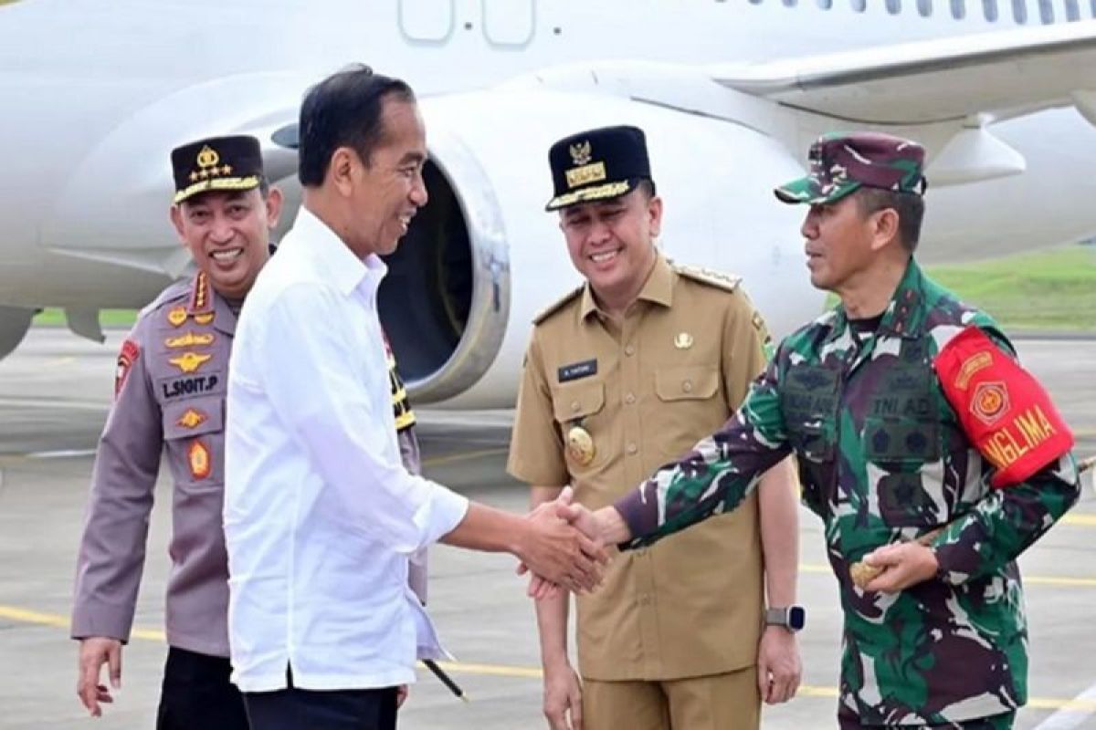 Pj Gubernur Sumsel sambut kedatangan Presiden Jokowi