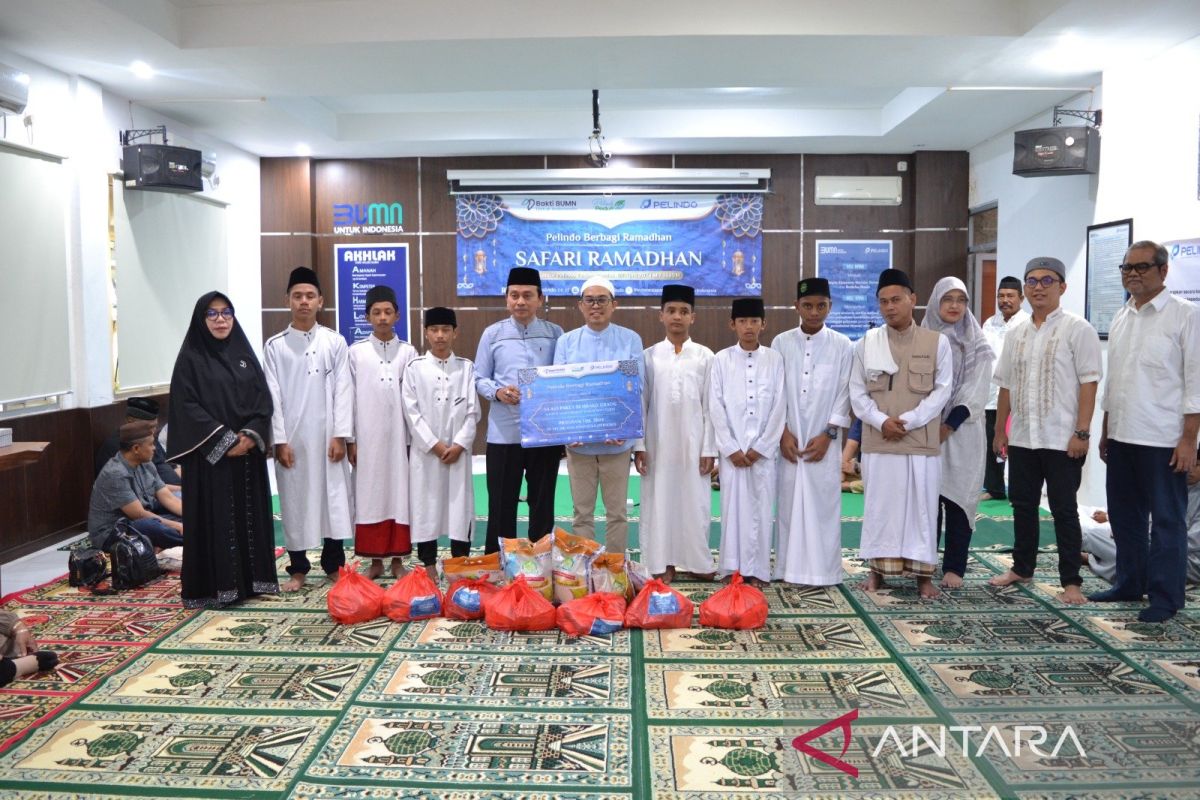 Pelindo Tanjung Pandan salurkan ratusan paket sembako dan santuni anak yatim