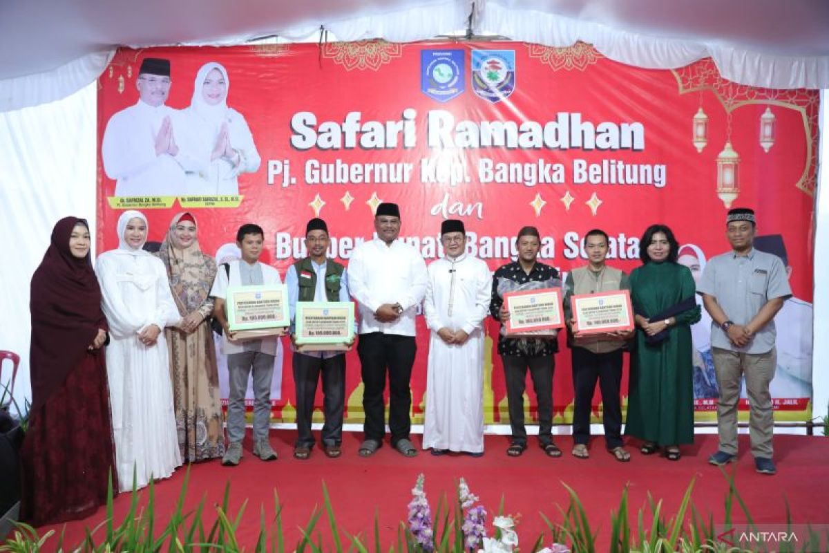 Pj Gubernur Safrizal safari Ramadhan di Bangka Selatan