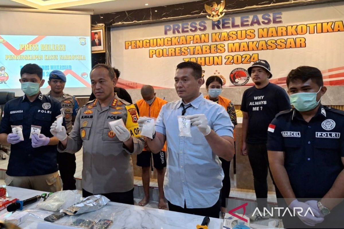 Polrestabes Makassar ungkap peredaran narkotika jenis baru