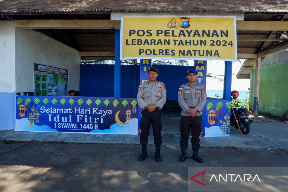 Polres Natuna dirikan posko pelayanan di pelabuhan jelang mudik Lebaran 2024