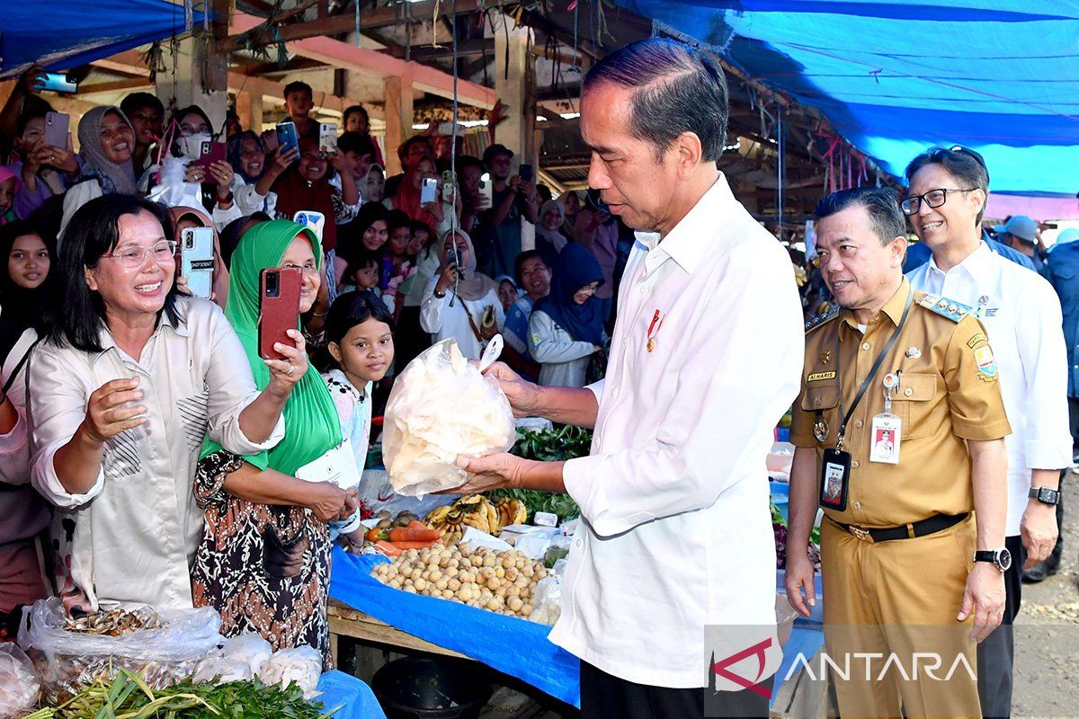 Presiden sebut harga beras di Pasar Tanjung Bungur Jambi baik
