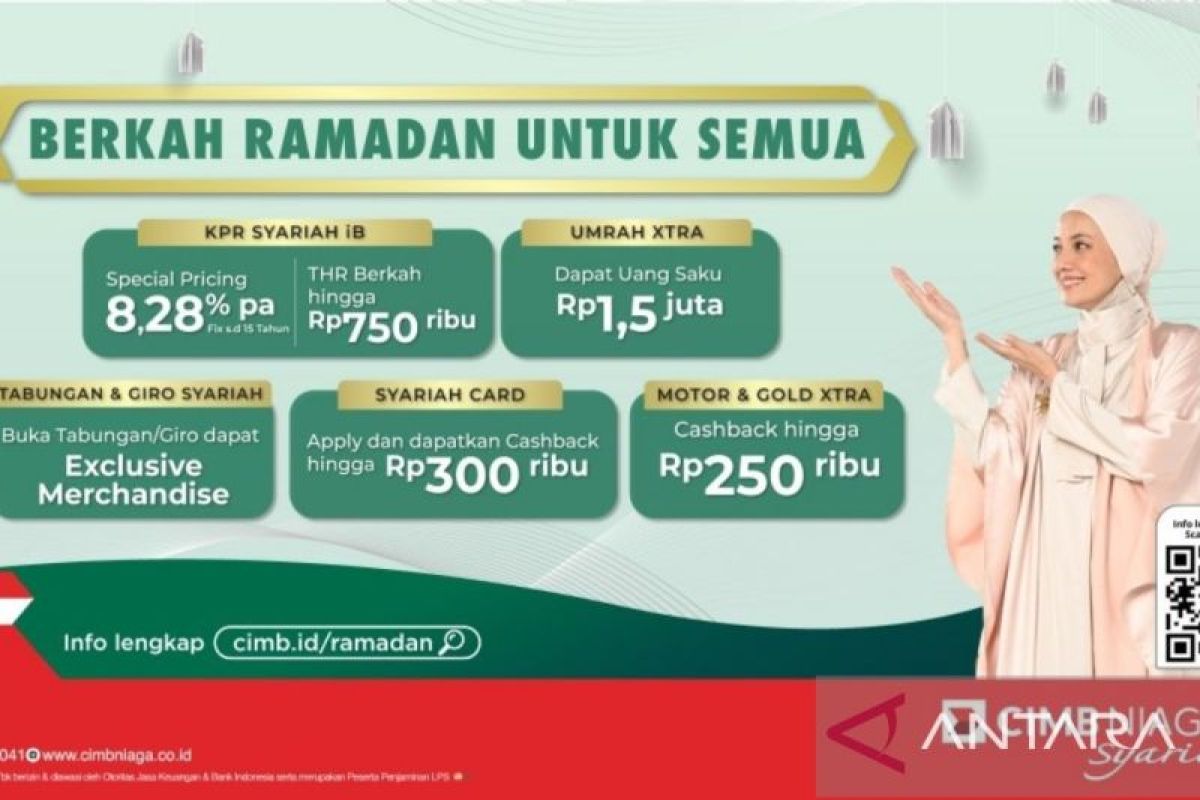 CIMB Niaga Syariah beri promo spesial Program "Berkah Ramadan untuk Semua"