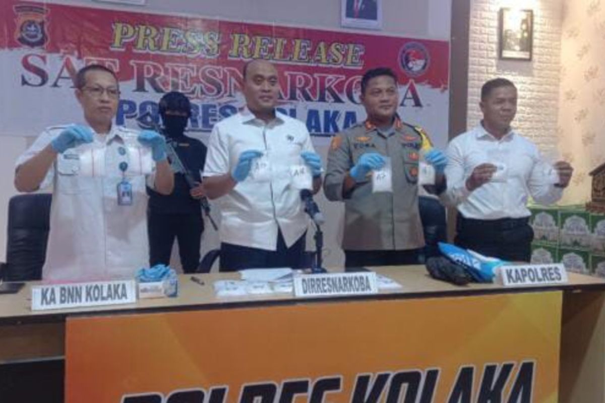 Polres Kolaka gagalkan penyelundupan 2 Kg sabu dari Medan