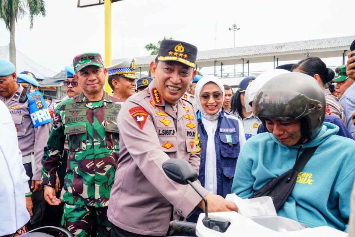Kapolri tegaskan TNI-Polri komitmen beri rasa aman pemudik