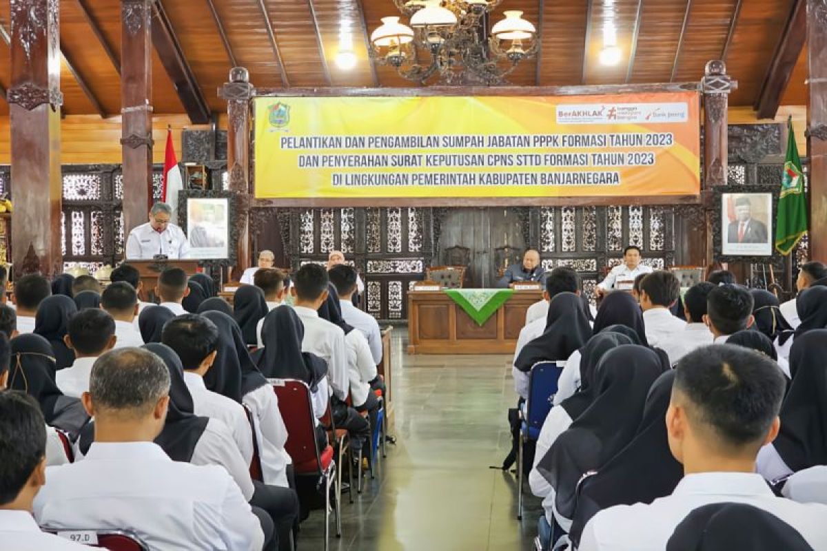 Bank Jateng fasilitasi pelantikan dan pengambilan sumpah 587 PPPK Kabupaten Banjarnegara