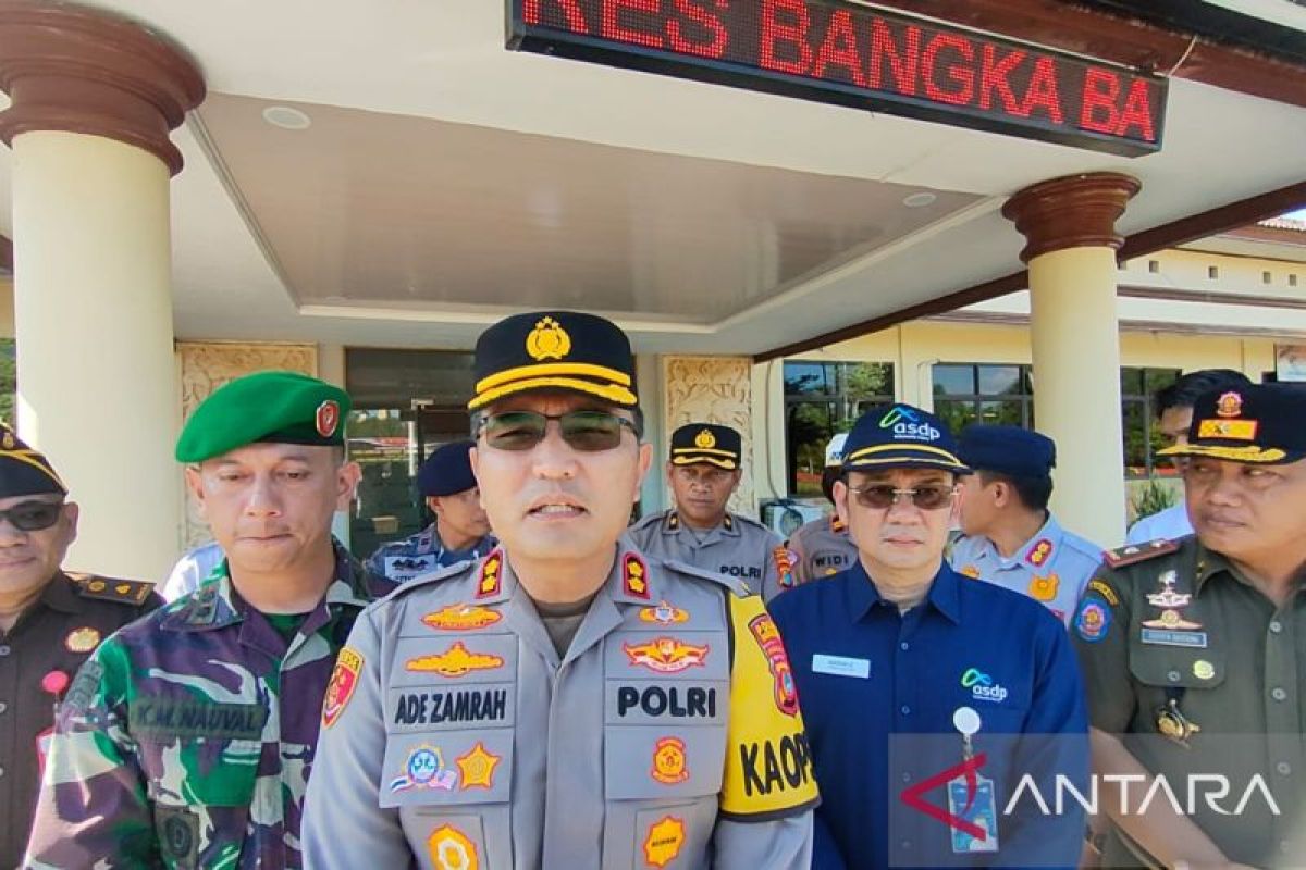 Arus Mudik - Polres Bangka Barat dirikan tiga posko Operasi Ketupat Menumbing 2024
