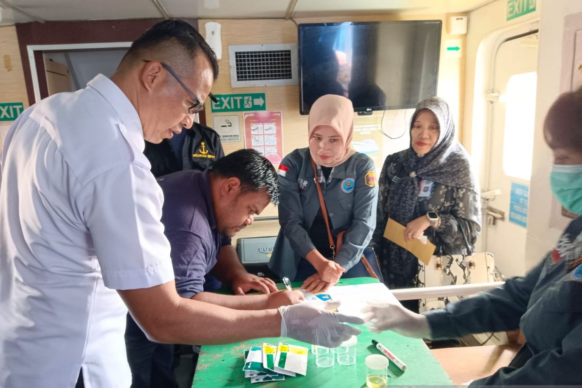 BNN Tanjungpinang tes urine ABK kapal penumpang angkutan Lebaran