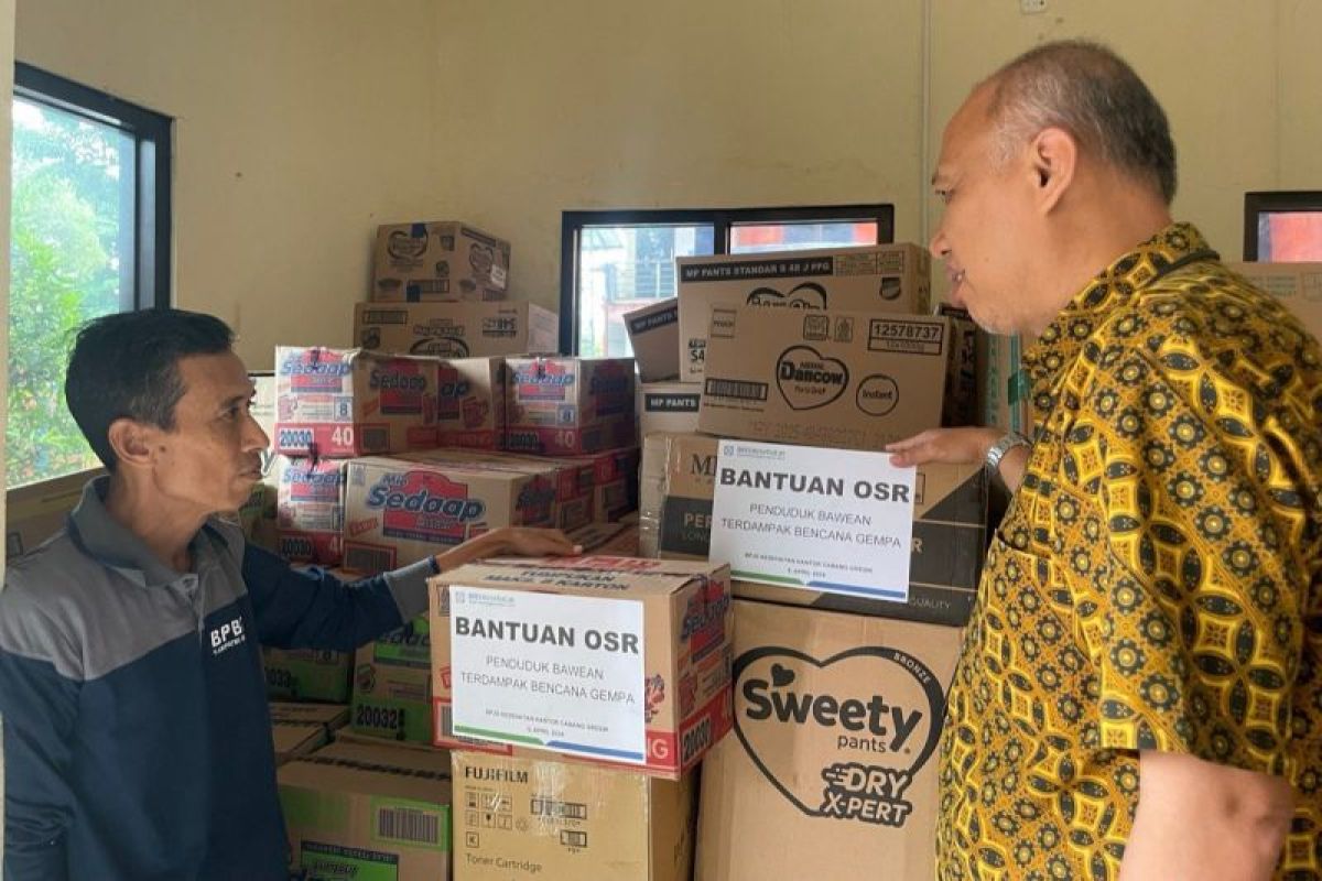 BPJS Kesehatan Gresik salurkan bantuan terdampak gempa Bawean