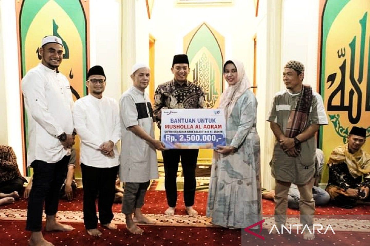 Musola Al Akram terima bantuan dari Pemkot Padang Panjang dan Bank Nagari