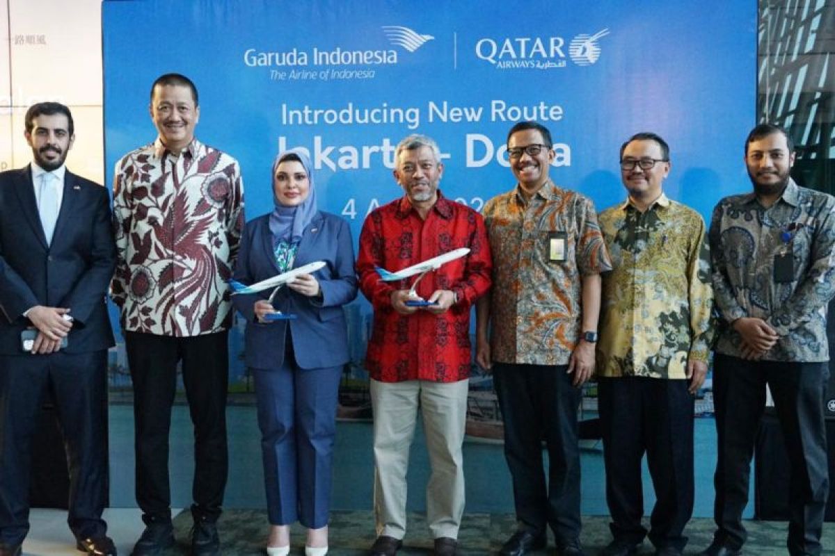 Garuda Indonesia resmi buka rute langsung Jakarta - Doha PP