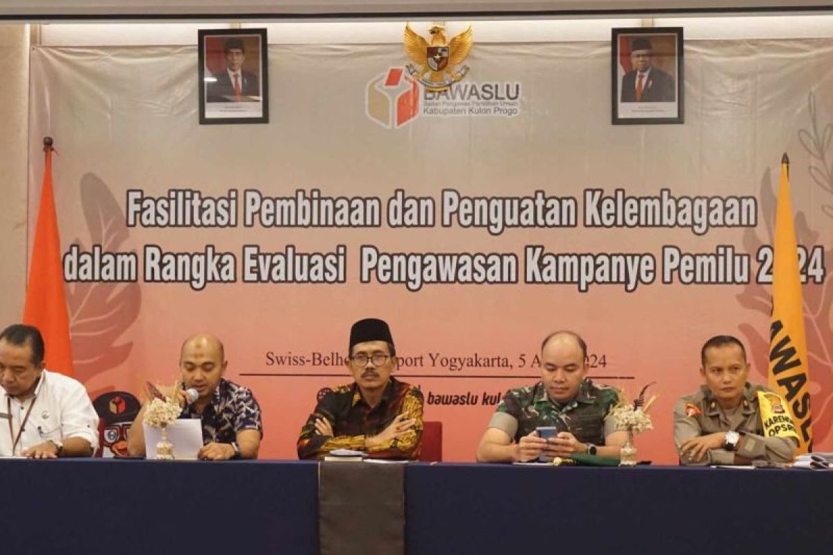 Bawaslu Kulon Progo mencatat pelanggaran kampanye pemilu ada 107 kasus