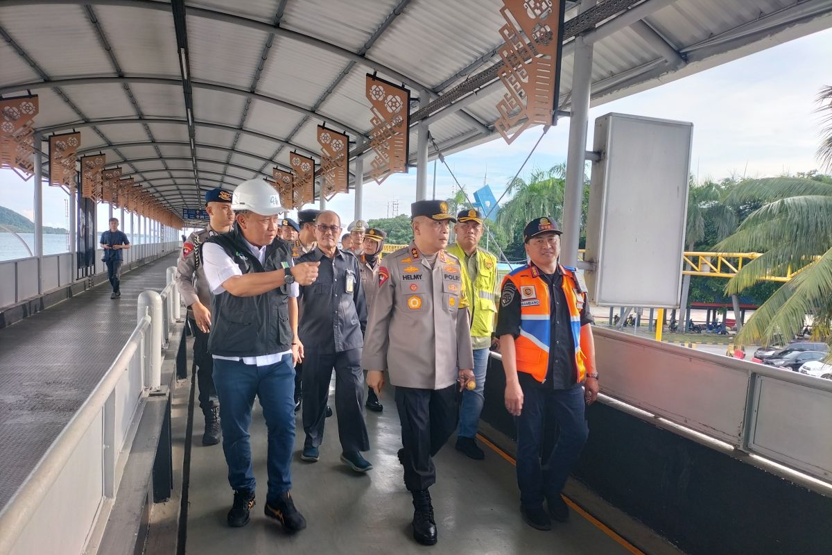 Kapolda Lampung pastikan keamanan pemudik di Pelabuhan Bakauheni