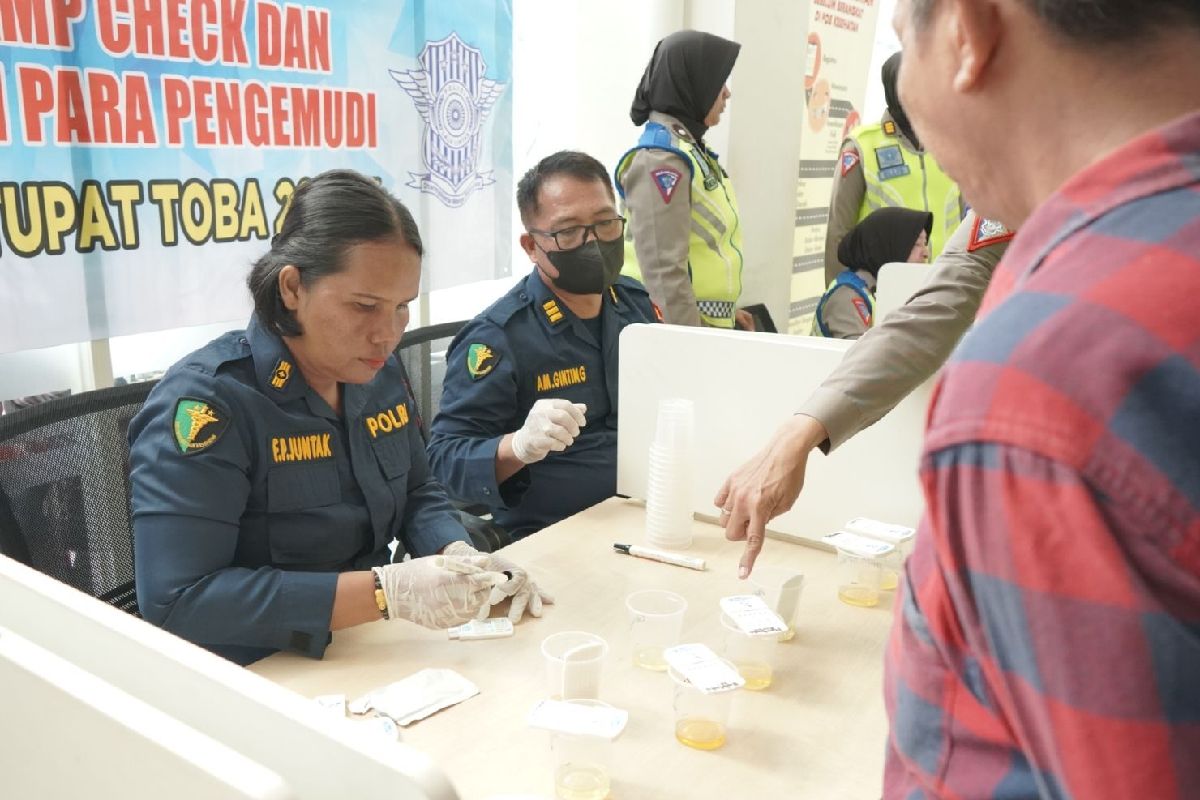 Polisi temukan sopir bus jurusan Medan-Jambi positif narkoba