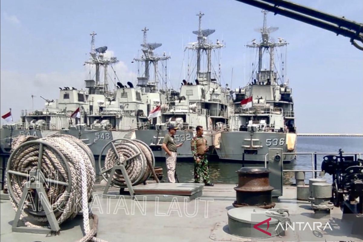 TNI AL siagakan kapal-kapal perang di Pondok Dayung jelang Idul Fitri