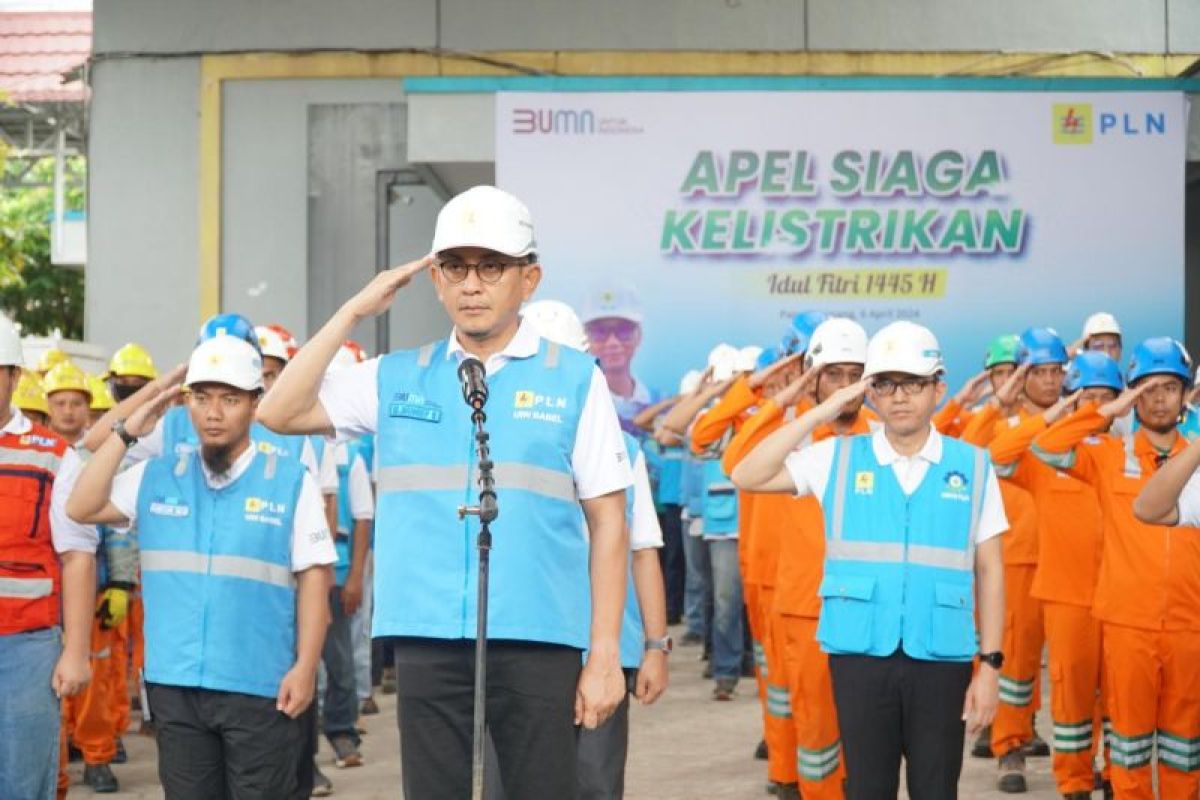 PLN Babel terjunkan ratusan personil jaga keandalan pasokan listrik selama lebaran Idul Fitri