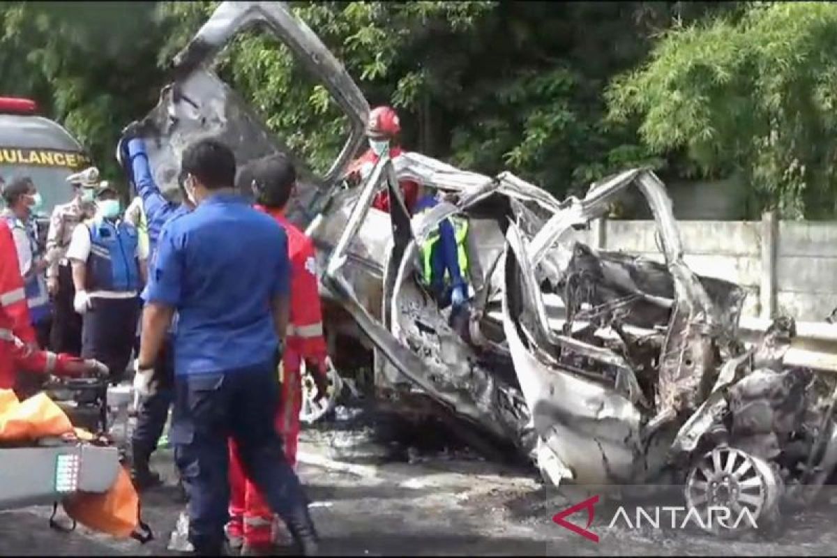 Kecelakaan di KM 58, sembilan orang yang meninggal alami luka bakar