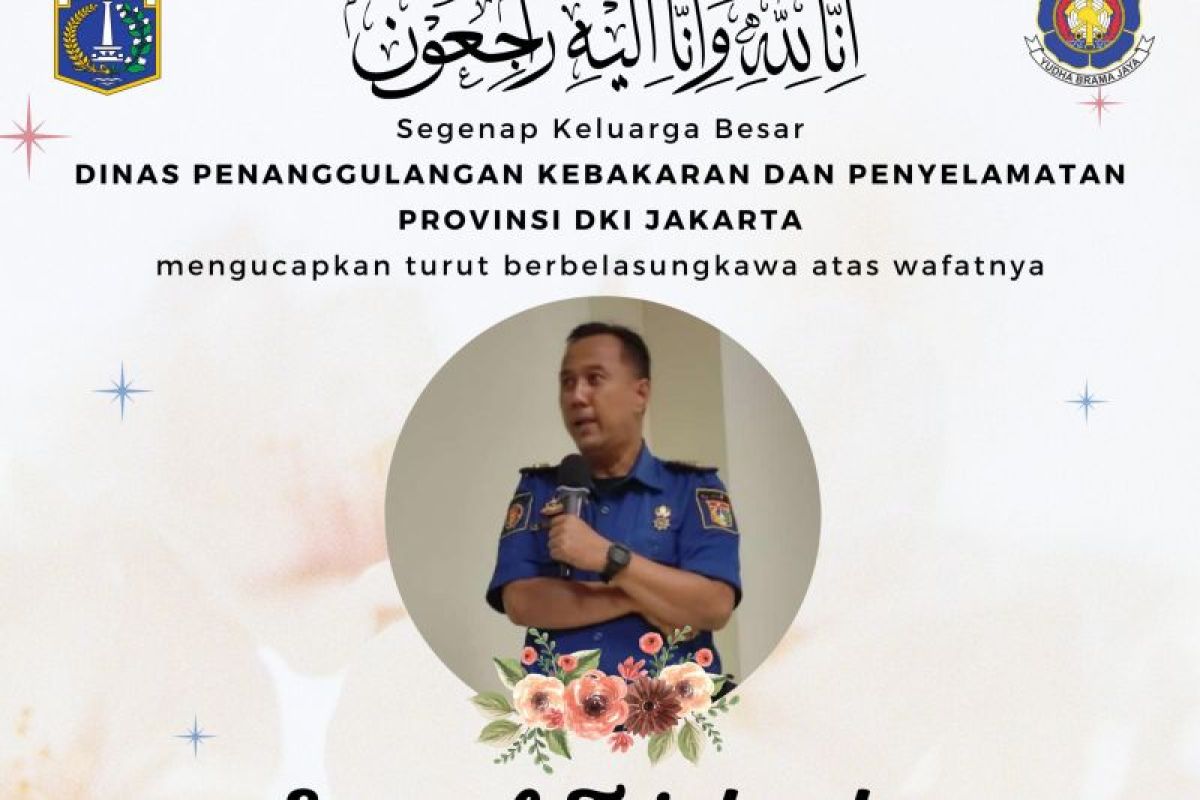 Petugas damkar meninggal usai padamkan kebakaran di di Jakarta