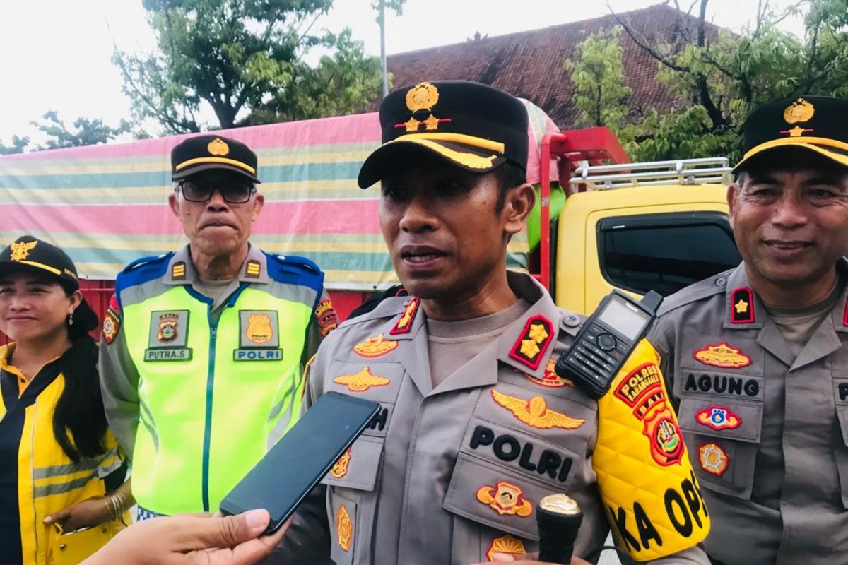 Polres Karangasem siapkan pengamanan di tempat wisata selama Lebaran 