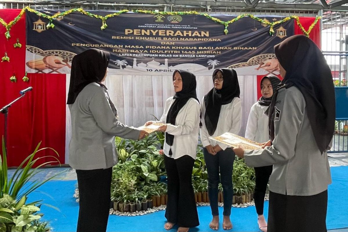 157 warga binaan Lapas Perempuan dapat remisi perayaan Idhul Fitri