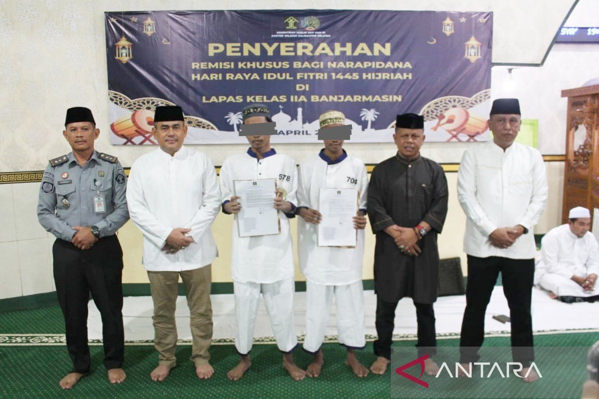 24 warga binaan di Kalimantan Selatan benar-benar bebas selama Idul Fitri