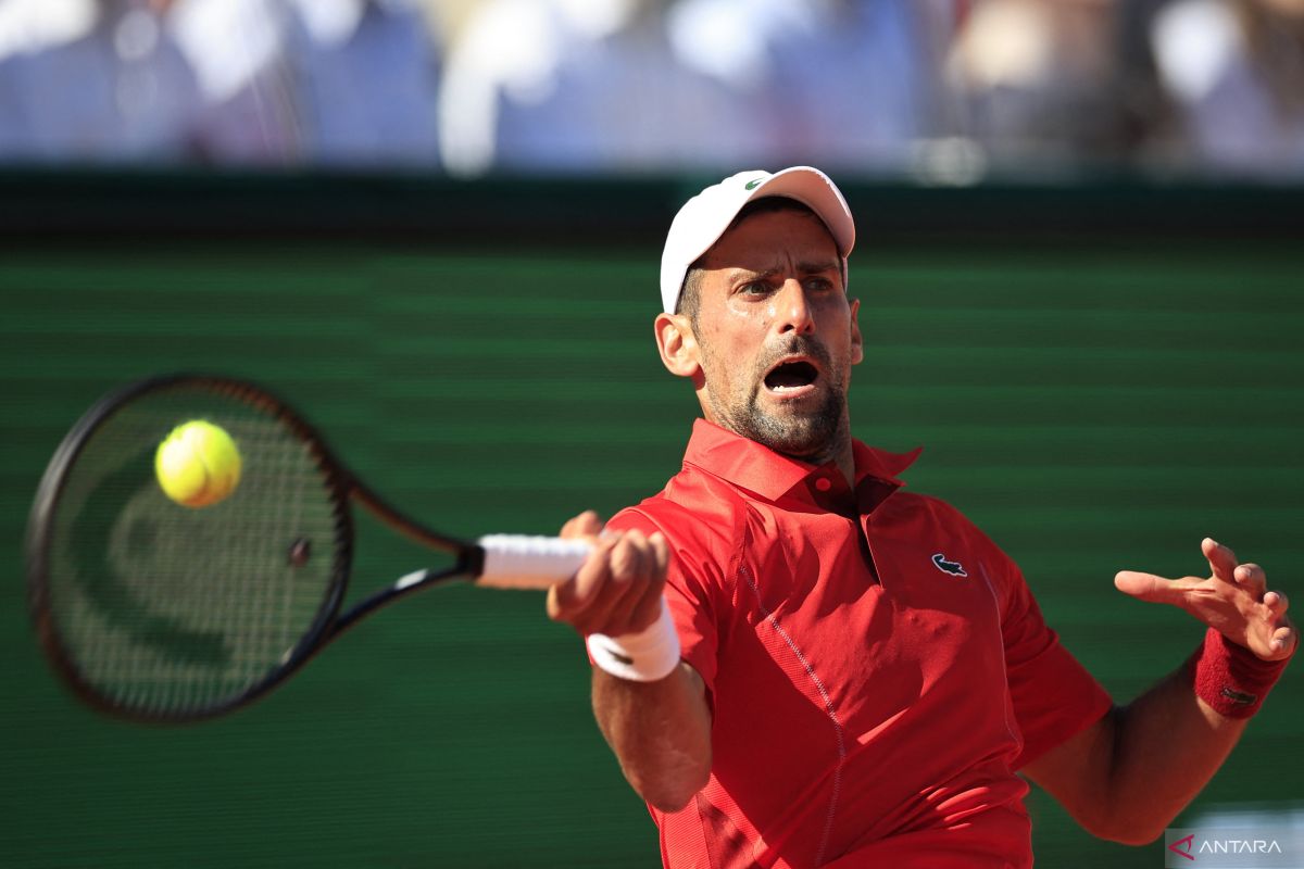 Novak Djokovic singkirkan Lorenzo Musetti untuk  ke perempat final Monte Carlo Masters