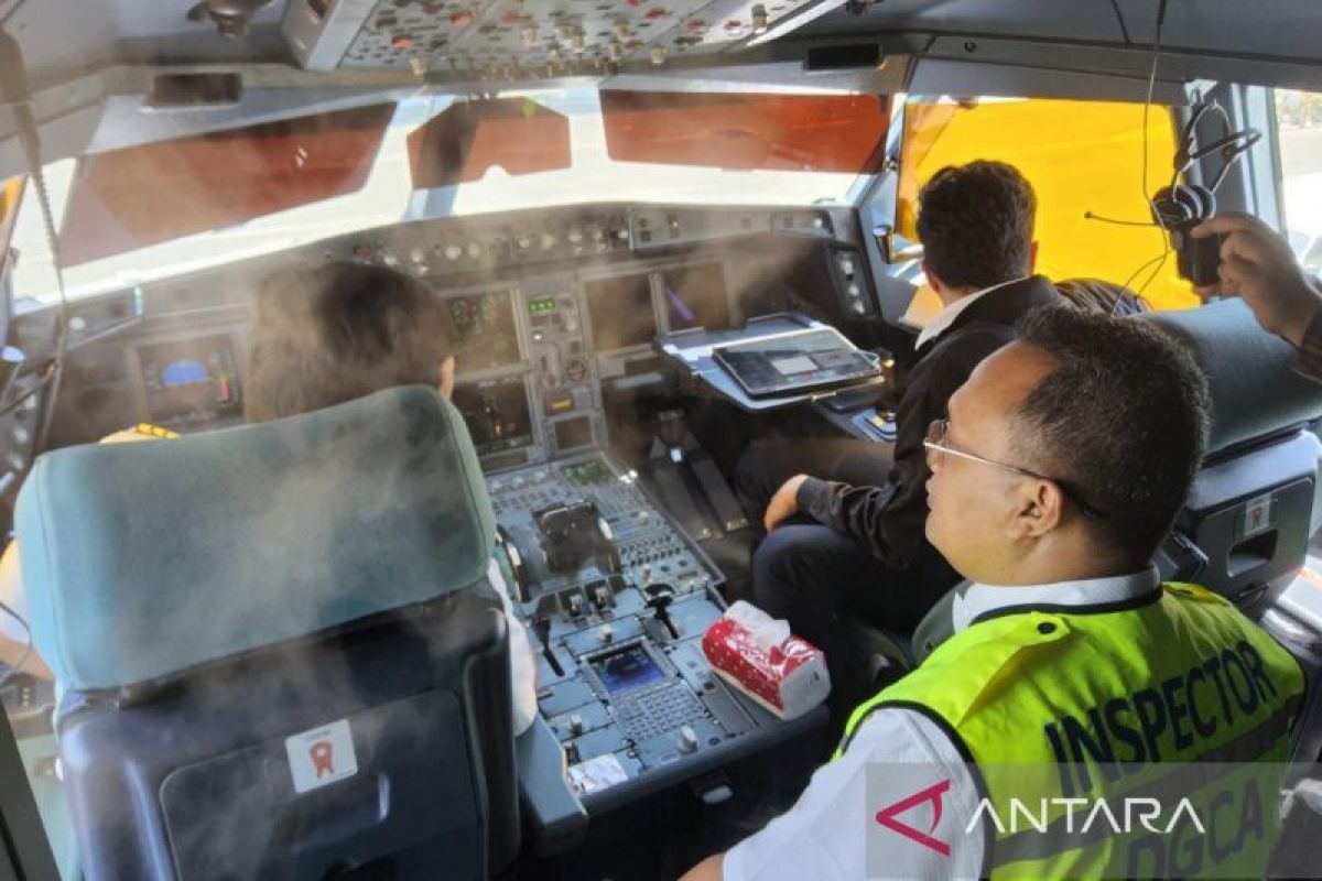 Otoritas Bandara ramp check pesawat viral di Bandara Kualanamu