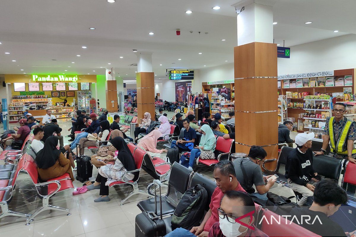 11.407 penumpang selama mudik Idul Fitri tiba di Bengkulu